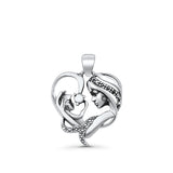  Mother & Child Pendant Necklace