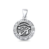 Eye of Horus & Zodiac Pendant Necklace