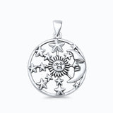 Sun Moon & Stars Pendant Necklace