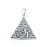 Eye of Horus & Pyramid Pendant Necklace