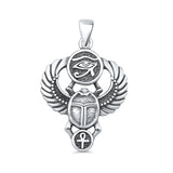 Scarab & Eye of Horus Pendant Necklace