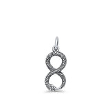 Infinity Snake Pendant Necklace