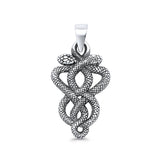  Twisted Snake Pendant Necklace