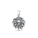  Green Man Pendant Necklace