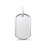  Dog Tag Charm Pendant Necklace