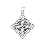  Triquetra Charm Pendant Necklace