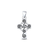  Triskele Cross Charm Pendant Necklace