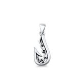  Tribal Hook Pendant Necklace