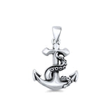  Anchor & Tentacle Pendant Necklace
