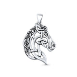  Horse Head Pendant Necklace