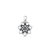  Flower Pendant Necklace
