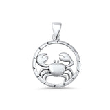 Crab Charm Pendant Necklace