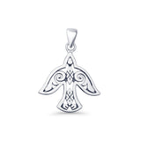 Bird Filigree Charm Pendant Necklace