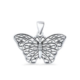 Butterfly Filigree Pendant Necklace