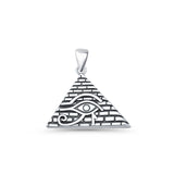 Eye of Horus & Pyramid Pendant Necklace