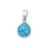 Pear Lab Opal Solitaire Pendant Necklace