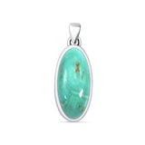 Oxidized Solitaire Pendant 