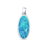 Oxidized Solitaire Pendant 
