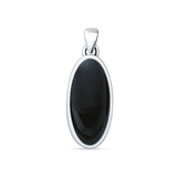 Oxidized Solitaire Pendant 