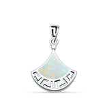  Greek Key Pendant 