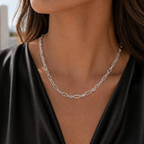 Twisted Rope Paperclip Chain Necklace