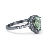 Art Deco Teardrop Pear Ring