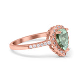Art Deco Teardrop Pear Ring
