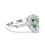 Art Deco Teardrop Pear Ring