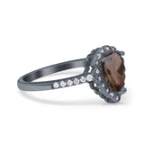 Art Deco Teardrop Pear Ring