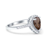 Art Deco Teardrop Pear Ring