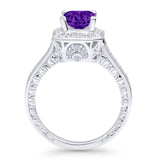 Princess Cut Halo Art Deco Gold Ring