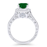 Princess Cut Halo Art Deco Gold Ring