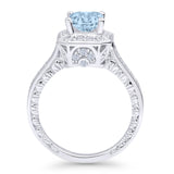 Art Deco Round Solitaire Gold Ring