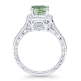 Art Deco Round Solitaire Gold Ring
