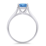 Princess Cut Solitaire Gold Ring