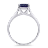 Princess Cut Solitaire Gold Ring