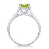 Princess Cut Solitaire Gold Ring