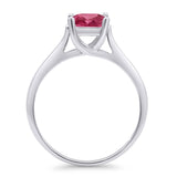 Princess Cut Solitaire Gold Ring