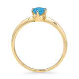 Round Solitaire Gold Ring