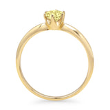 Round Solitaire Gold Ring
