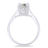 Round Split Shank Diamond Gold Ring