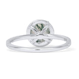 Round Halo Diamond Gold Ring