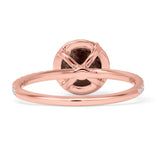 Round Halo Diamond Gold Ring