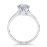 Art Deco Round Solitaire Gold Ring