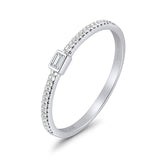 Baguette Stackable Natural Diamond Band
