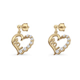 Love Stud Earrings