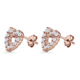 Heart Stud Earrings