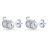 Owl Eye Stud Earrings