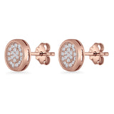 Round Stud Earrings