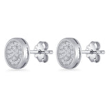 Round Stud Earrings